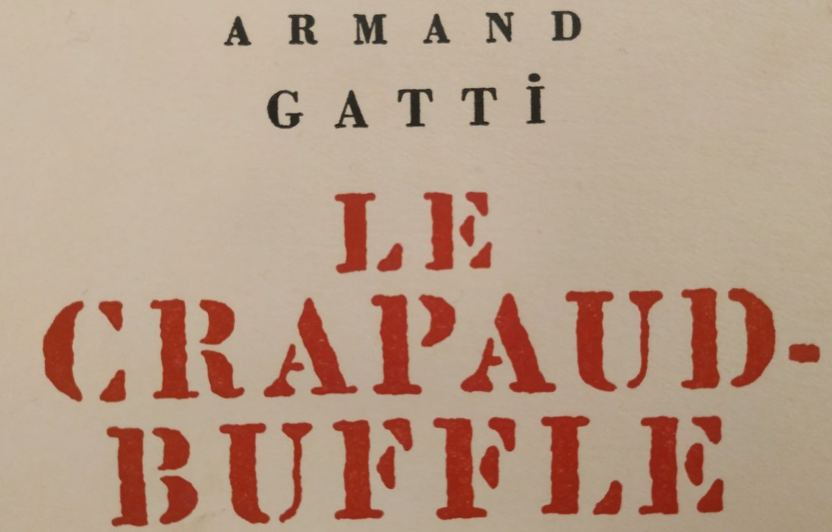 Le Crapaud-Buffle d&rsquo;Armand&nbsp;Gatti